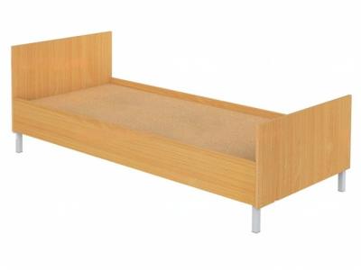 Кровать односпальная на металлических ножках спальное место 80 см