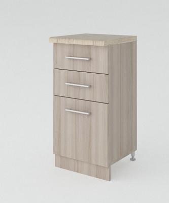 Тумба разделочная с ящиками 400*400 