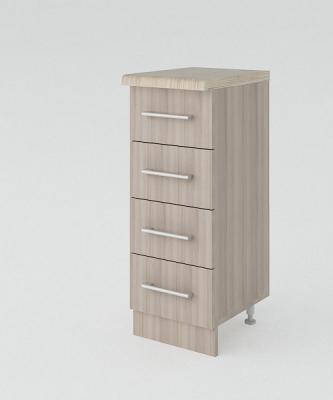 Тумба разделочная с ящиками 300х400