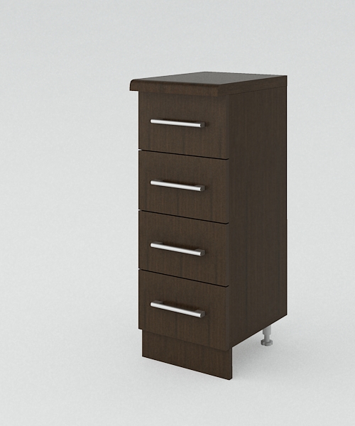 Тумба разделочная с ящиками 300х400