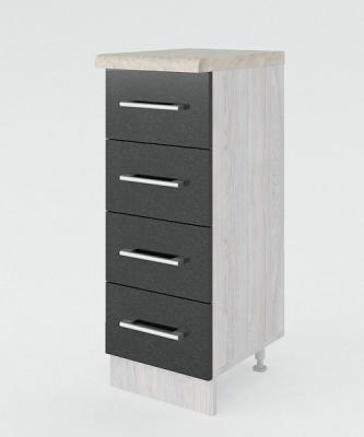 Тумба разделочная с ящиками 300*400 МДФ глянец