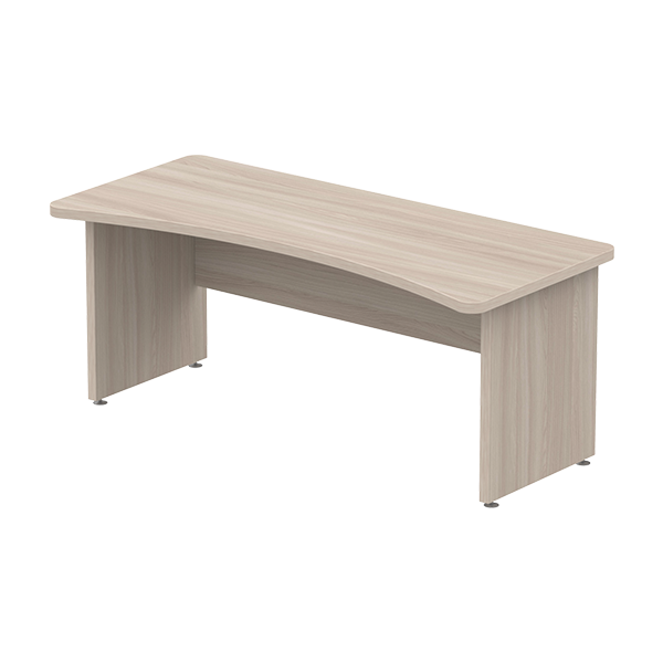 Стол руководителя с внутренним радиусом 180x80 см ясень