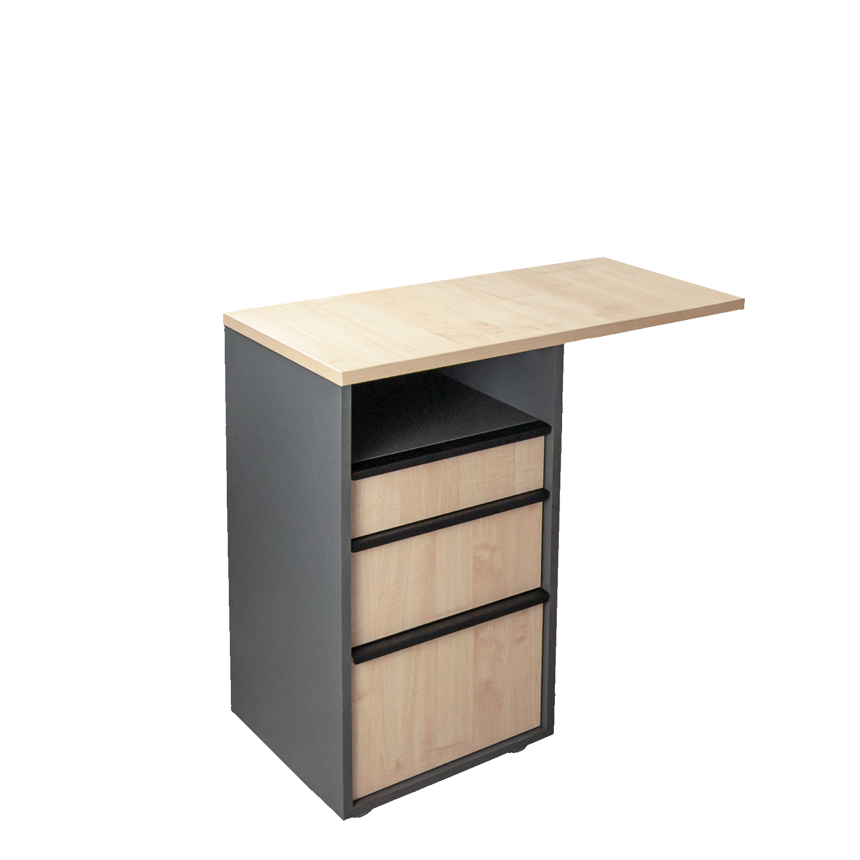 Тумба приставная правая "Серии МАГИСТР" ТП-01  16 мм. (774х430х760) 