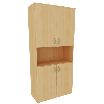 Шкаф широкий для учебных пособий с нишей (2010х850х450)