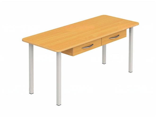 Стол детский 2-местный с ящиками высота 460 мм ростовая группа 1 бук бавария