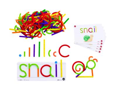 Палочки счетные Геостикс (200 дет.). Конструктор слов с карточками (23 шт.)