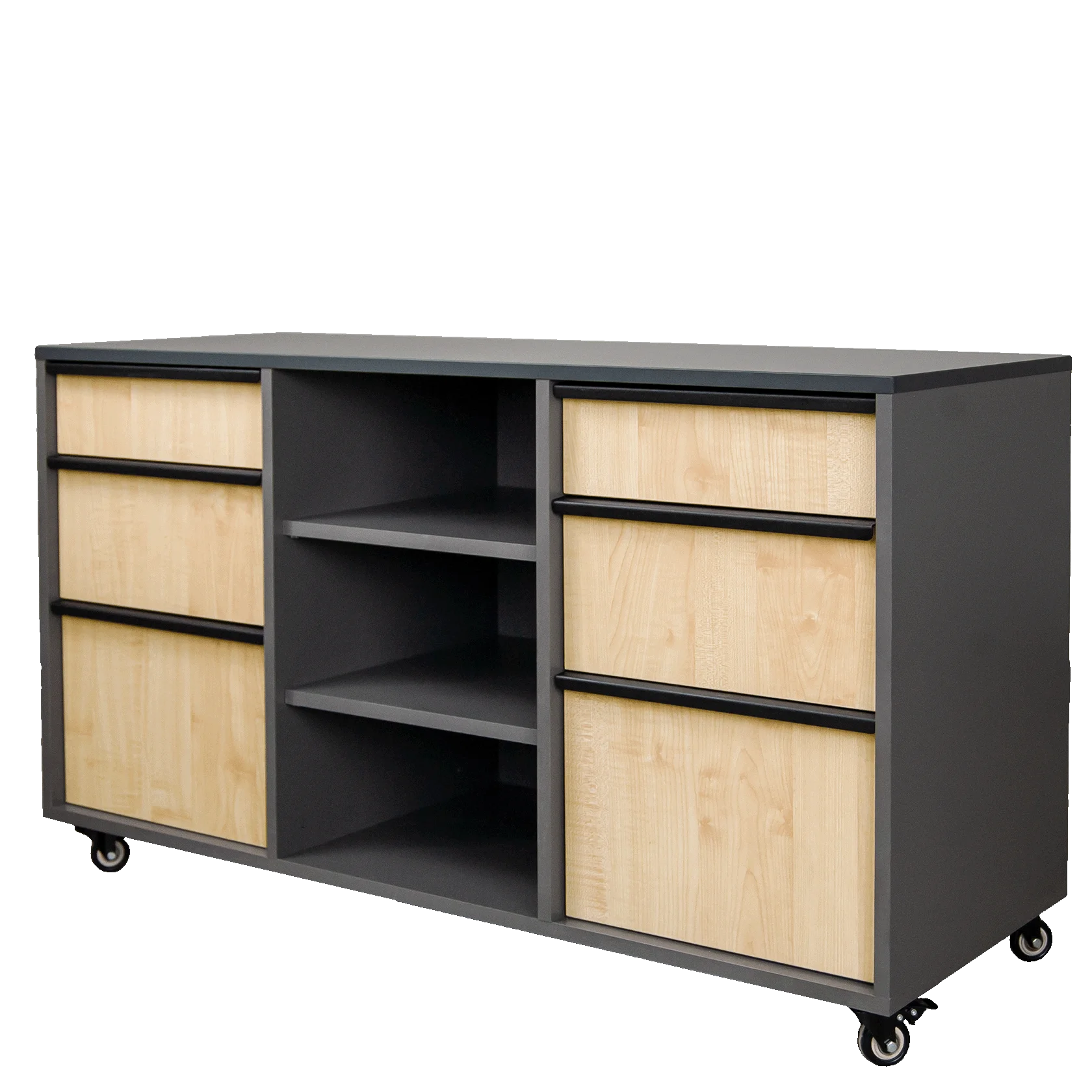 Тумба мобильная "МАГИСТР" ТМ-02  Ш 16 мм. (1172х430х660)