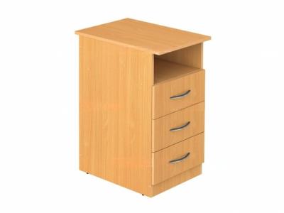 Тумба стационарная с нишей и 3-мя ящиками