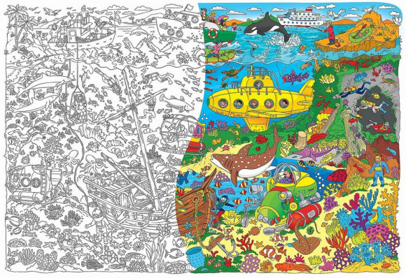 Раскраска "В океане"