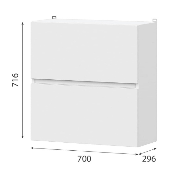 КГ "Одри" Шкаф барный 0,7м 7в2 серия 2