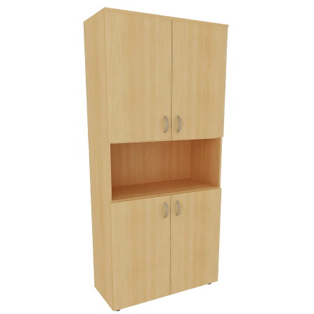 Шкаф широкий для учебных пособий с нишей (2010х850х450)