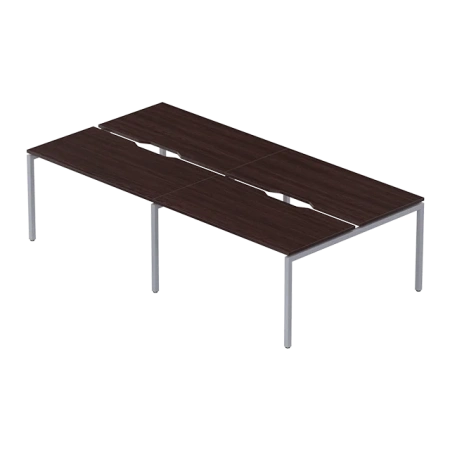 Бенч-система на 4 рабочих места, (280x145 см) венге