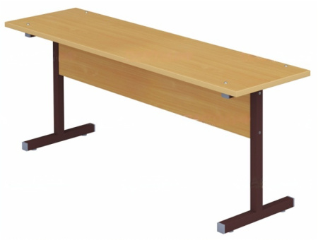 Скамья для столовой 2-местная школьная 4 г/р квадратная труба орех