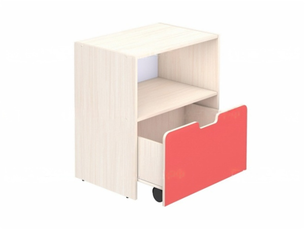 Стеллаж для игрушек и игровых материалов 2-ярусный цветной