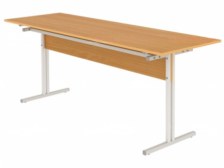 Стол для школьной столовой обеденный 6-местный для табуретов 5 г/р квадратная труба  бук бавария