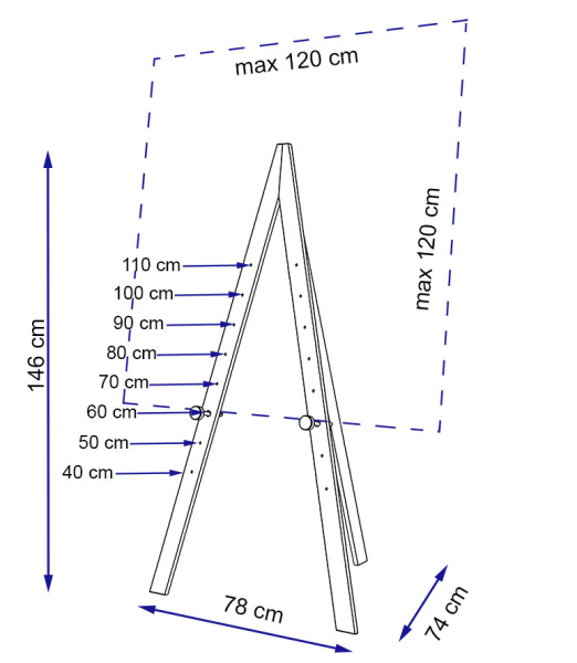 Черный мольберт Вацлав