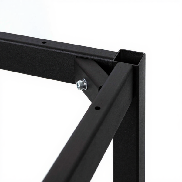 Стол УНИВЕРСАЛ 4 на  металлокаркасе 715х1200х600мм, черный