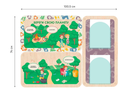 «Береги свою планету. Экология» - Информационный стенд для оформления стен в ДОУ