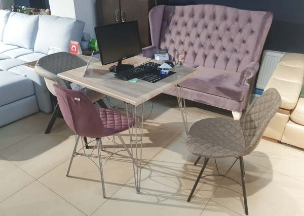 Основание для стола SHT-TU10 хром лак