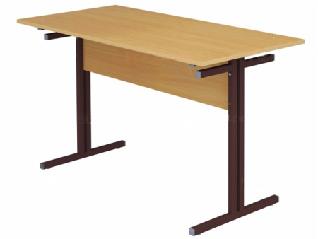 Стол для школьной столовой обеденный 4-местный для скамеек 4 г/р  квадратная труба орех              