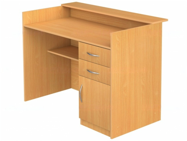 Стол демонстрационный приставной с бортиком бук бавария