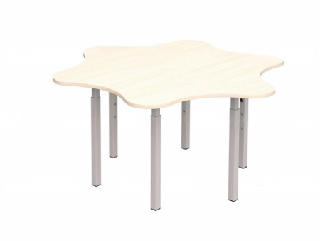 Стол "Ромашка" игровой  регулируемый 1-3 г/р дуб молочный