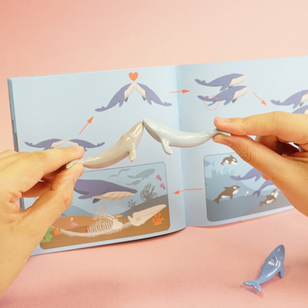 Материал счетный "Киты" (36 шт. 18 больших и 18 маленьких)