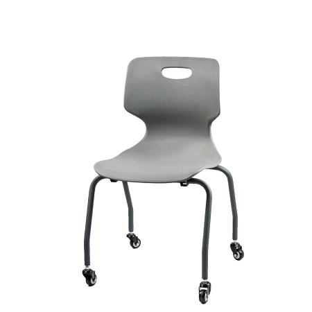 Стул «Омада», Каркас на колесах гр.6, с пластиковым сид 5-7 (TC F 810.23 Серый базальт)