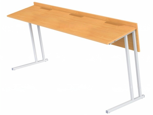 Стол аудиторный трехместный 6 г/р квадратная труба бук бавария