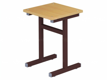 Табурет для школьной столовой 4 г/р квадратная труба орех