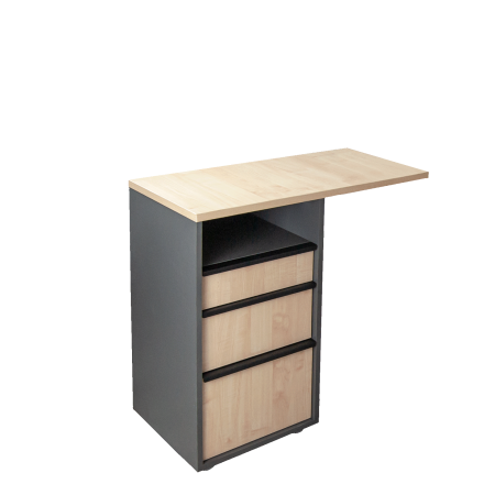 Тумба приставная правая "Серии МАГИСТР" ТП-01  16 мм. (774х430х760) 