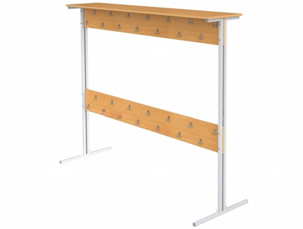 Вешалка напольная двухсторонняя на 28 мест бук бавария