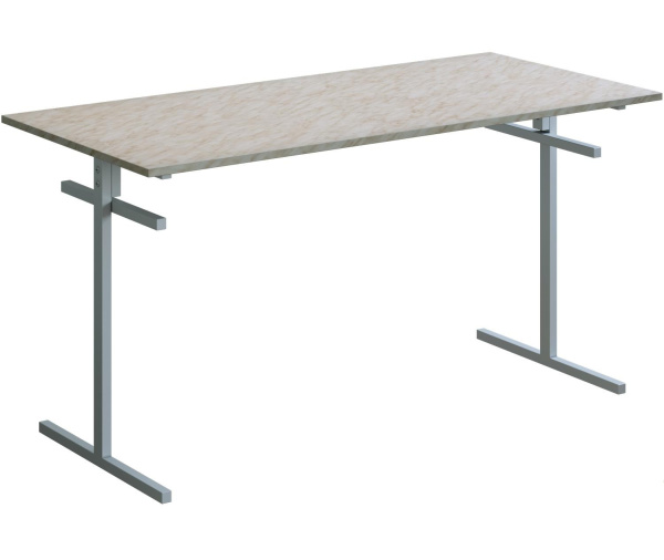 Стол обеденный для школьной столовой Светло-серый