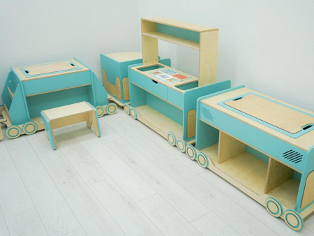 «Игровоз» - модульный органайзер в виде паровоза для детского сада