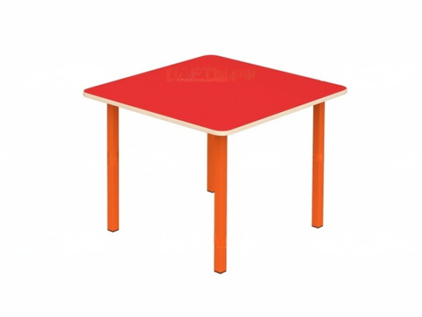 Стол игровой 4-местный Высота по группе роста - 340 мм Группа роста - 00 цветной