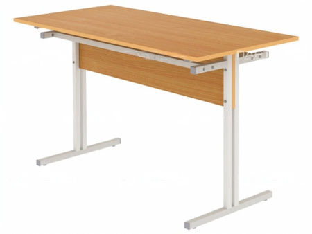 Стол для школьной столовой обеденный 4-местный для табуретов 4 г/р  квадратная труба бук бавария