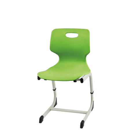 Стул «Омада», L-образный каркас регулируемый гр.3-5, с пласт сид. (Салатовый) заглушка черная
