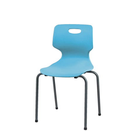 Стул «Омада», Каркас без колес гр.6, с пластиковым сид 5-7 (TC F 521.01 Голубой)