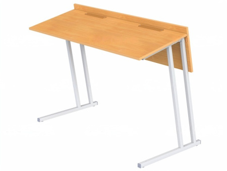 Стол аудиторный двухместный 6 г/р квадратная труба бук бавария