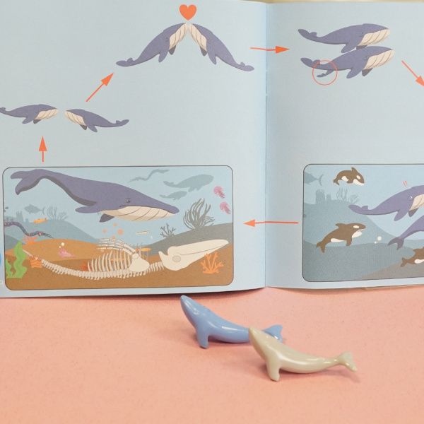 Материал счетный "Киты" (36 шт. 18 больших и 18 маленьких)