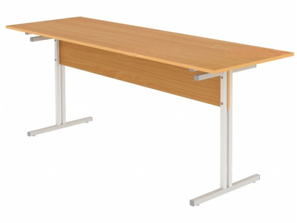 Стол для школьной столовой обеденный 6-местный для скамеек 4 г/р квадратная труба бук бавария