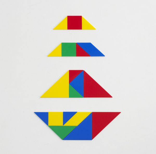 Танграмы 28 шт. (2 мм, 4 цвета)