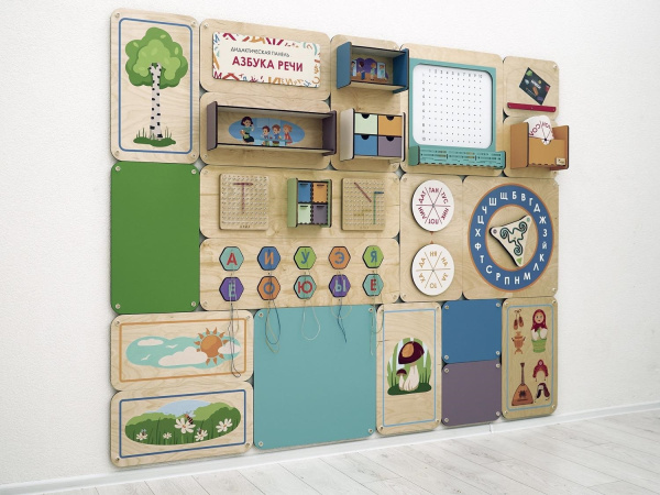 «Азбука речи» - Дидактическая настенная панель для кабинета Логопеда