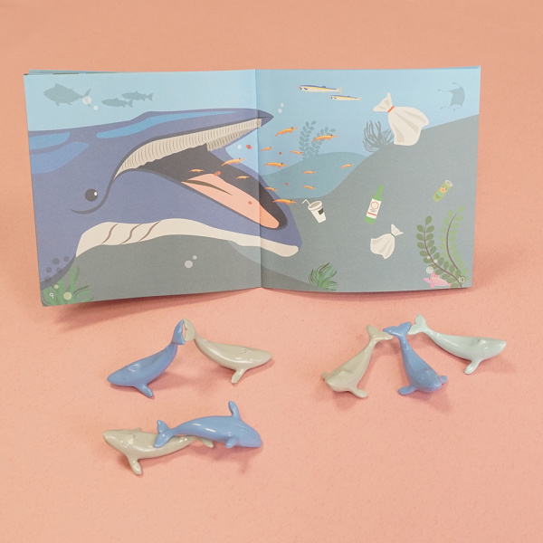 Материал счетный "Киты" (36 шт. 18 больших и 18 маленьких)