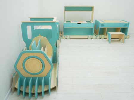 «Игровоз» - модульный органайзер в виде паровоза для детского сада