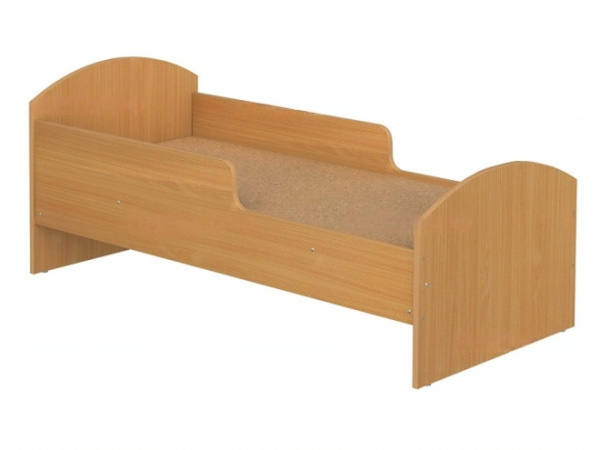 Кроватка для детского сада с бортиками 1-спальная бук бавария