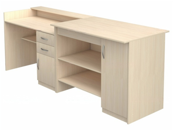 Стол демонстрационный для кабинета физики лабораторный дуб молочный