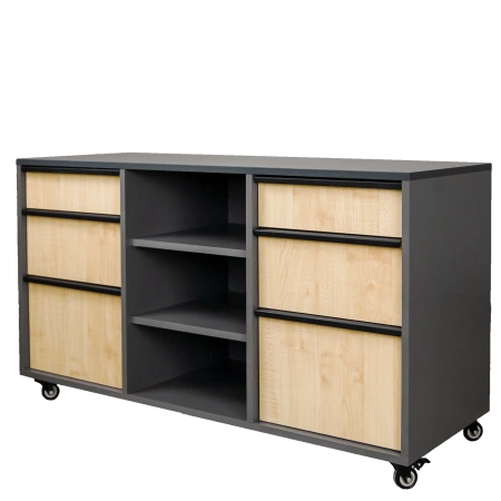 Тумба мобильная "МАГИСТР" ТМ-02  Ш 16 мм. (1172х430х660)