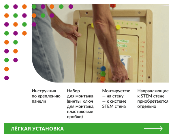 Панель "Счет 1-10"