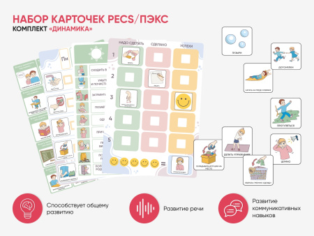 Набор карточек PECS/ПЭКС «Динамика» (616 шт.)